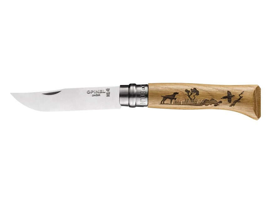 Opinel VRI N°08 Inox Klappmesser mit Hundemotiv Animalia 2019