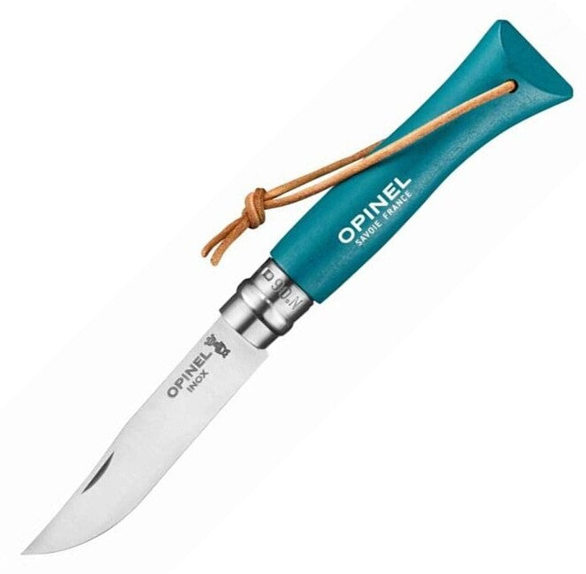 Opinel N°06 Inox Trekking Klappmesser türkis