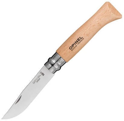 Opinel N°08 VRI Klappmesser Inox Blister, braun