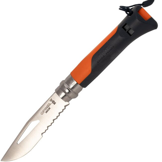 Opinel N°08 VRI Inox Klappmesser, orange