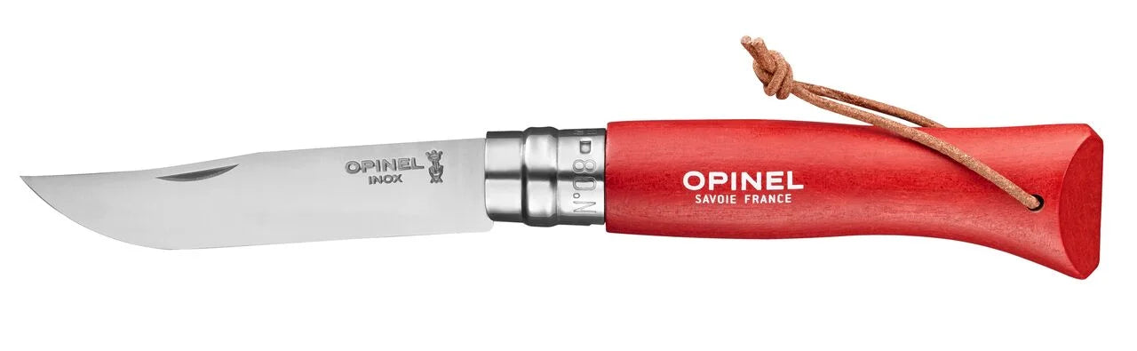 Opinel Klappmesser VRI N°08 Inox Trekking, rot