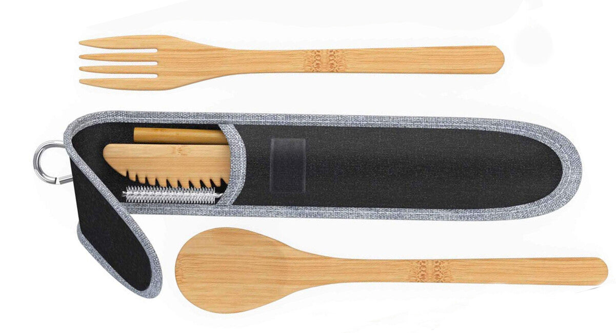 Origin Outdoors Bambus-Besteck-Set