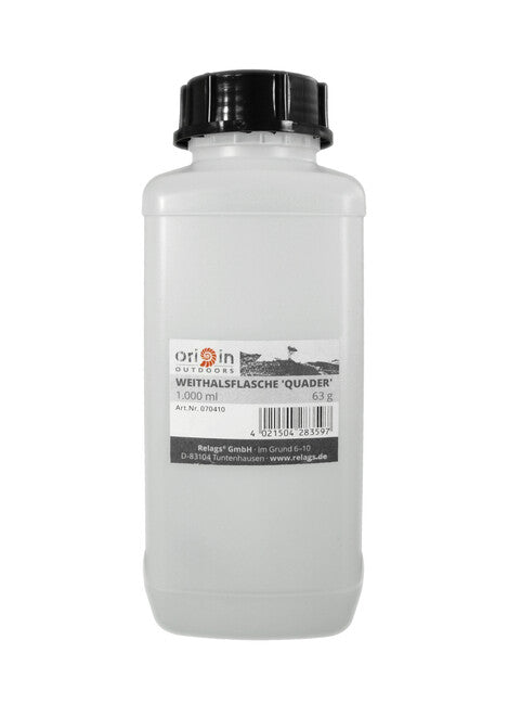 Origin Outdoors Quaderförmige Weithalsflasche 1000 ml Halsdurchmesser 50 mm