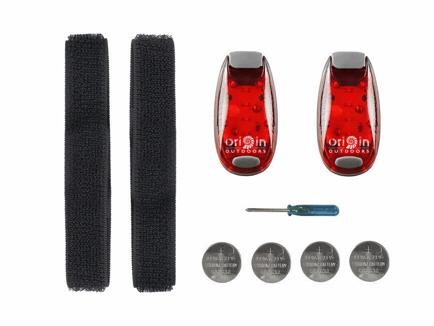 Origin Outdoors LED Clip Light Rot 2 Stück
