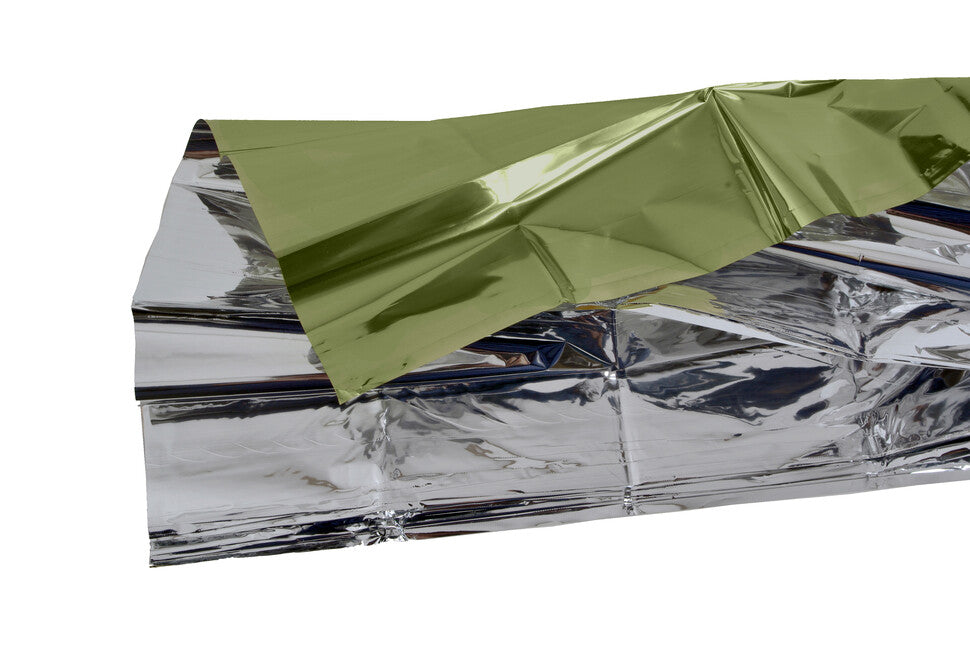 Outdoors Olive Silber Überleben Decke XL