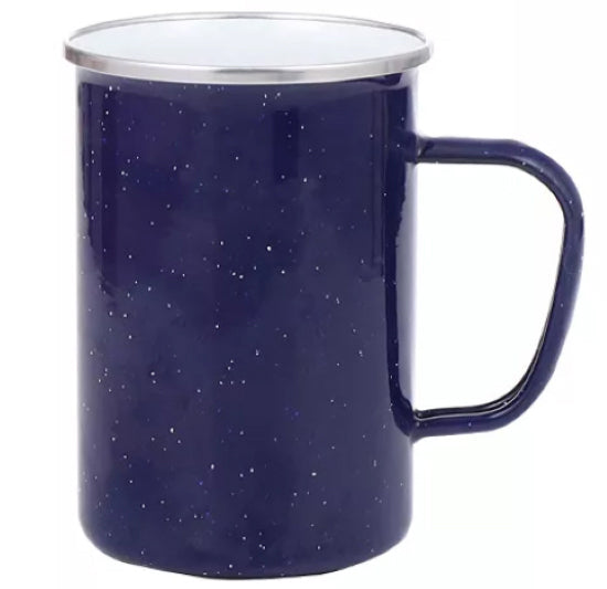 Origin Outdoors 550 ml Emaillebecher blau lang