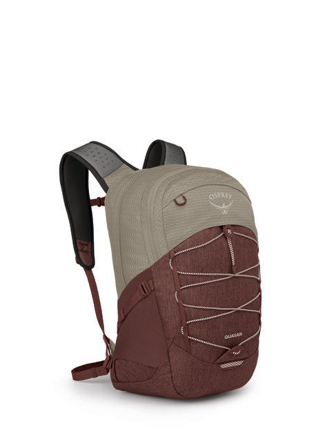 OSPREY Quasar 28 city-rucksack sägemehlbraun/rosinrot