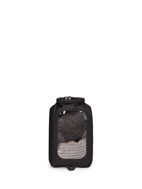 OSPREY Dry Sack 6 W/WINDOW, schwarz
