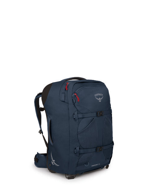 OSPREY Farpoint Wheels 36 reisetasche auf rädern, gedämpftes spaceblau