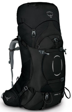 OSPREY Ariel 55 II wanderrucksack, schwarz