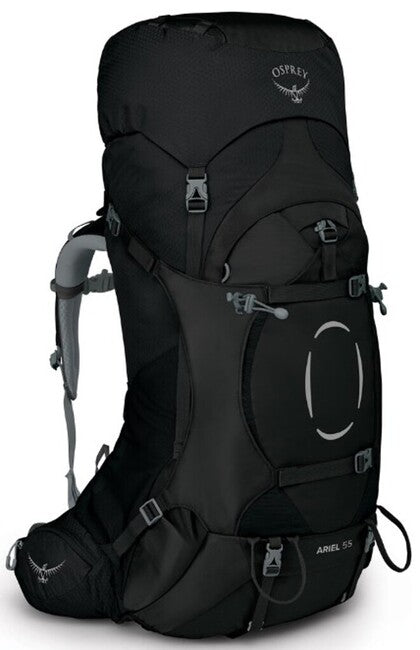 OSPREY Ariel 55 II wanderrucksack, schwarz