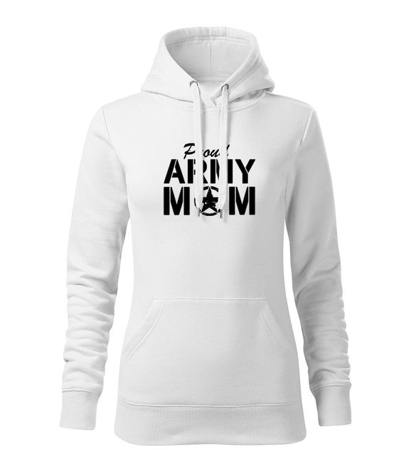 DRAGOWA dámska mikina s kapucňou army mom
