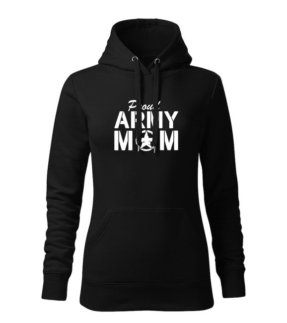 DRAGOWA dámska mikina s kapucňou army mom