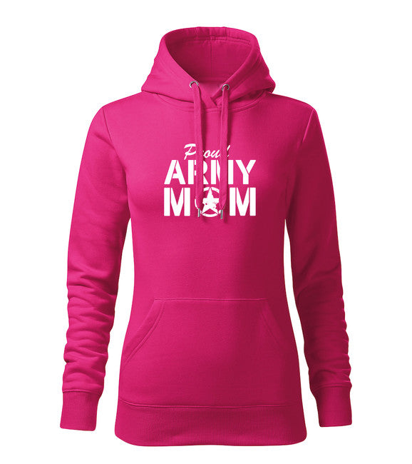 DRAGOWA dámska mikina s kapucňou army mom