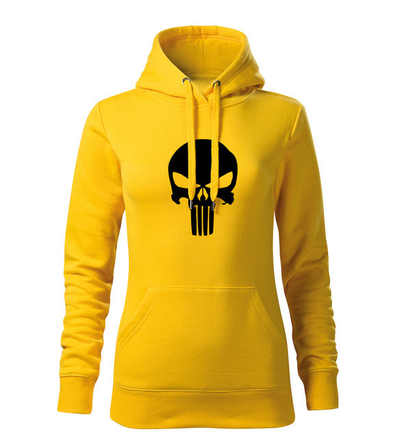 DRAGOWA damensweatshirt mit Kapuze punisher, gelb 320g/m2