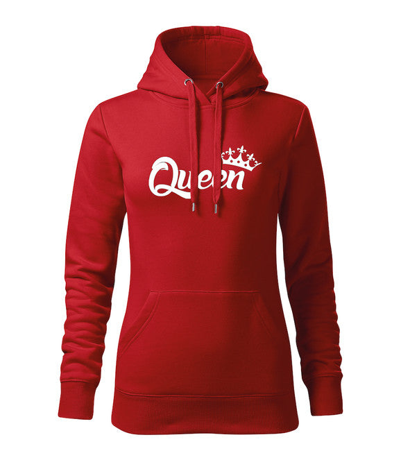 DRAGOWA damensweatshirt mit Kapuze queen, rot 320g/m2