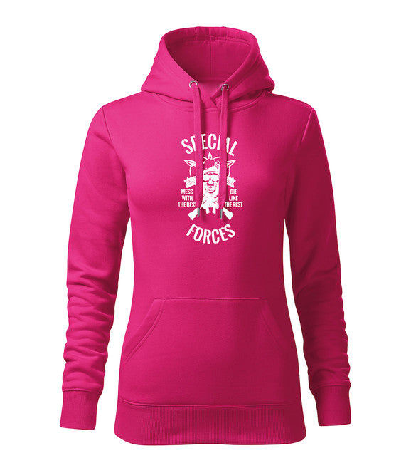 DRAGOWA damensweatshirt mit Kapuze special forces, rosa 320g/m2