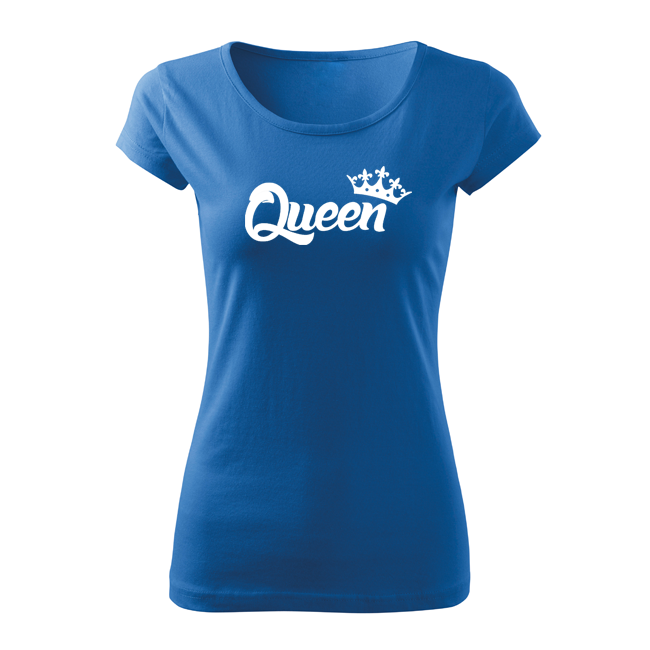DRAGOWA damen Kurzshirt queen, blau 150g/m2