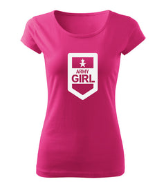 DRAGOWA Damen-T-Shirt army girl 150 g/m², rosa