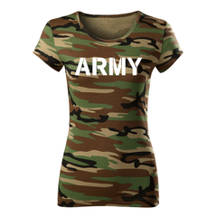 DRAGOWA women's t-shirt army 150 g/m², camo