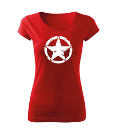DRAGOWA Damen-T-Shirt star 150 g/m², rot