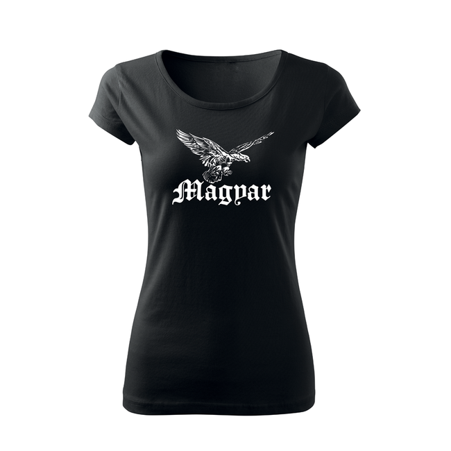 DRAGOWA damen T-shirt 150 g/m² Vogel Turul Schwarz