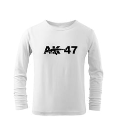 DRAGOWA Kinder-Langarmshirt AK-47, weiß
