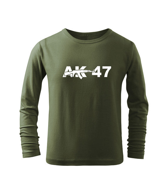DRAGOWA kinder Langarmshirt AK47, olivgrün