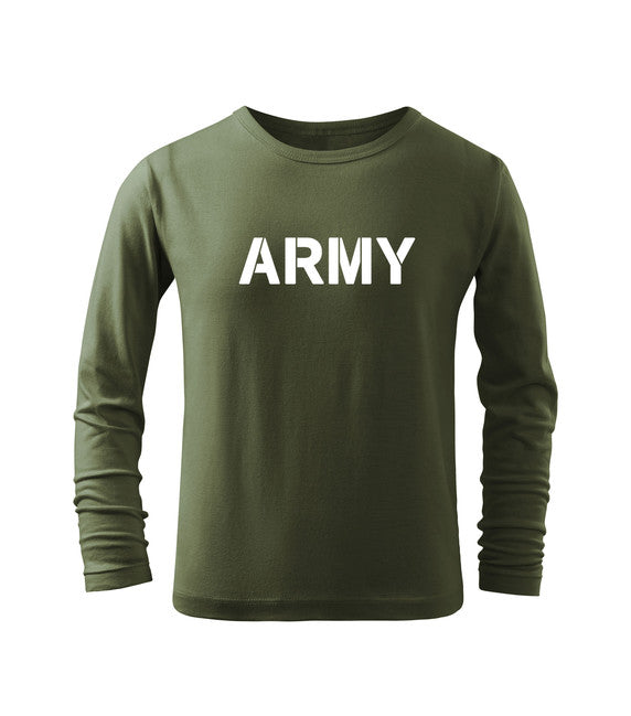 DRAGOWA kinder Langarmshirt Army, olivgrün