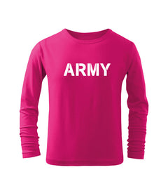 DRAGOWA kids' long-sleeve t-shirt army, pink