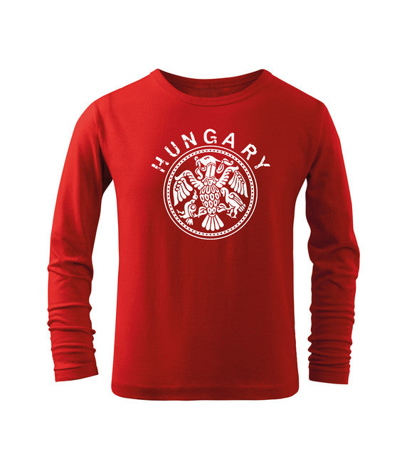 DRAGOWA kinder-Langarmshirt Ungarn, rot