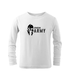 DRAGOWA Spartan Kinder-Army-Langarmshirt, weiß