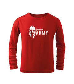 DRAGOWA Spartan Kinder-Army-Langarmshirt, rot