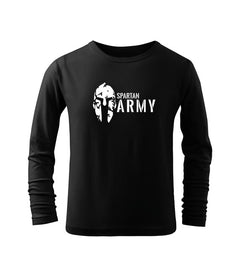 DRAGOWA Spartan Kinder-Army-Langarmshirt, schwarz