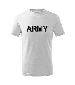 DRAGOWA παιδικό κοντομάνικο μπλουζάκι army, λευκό