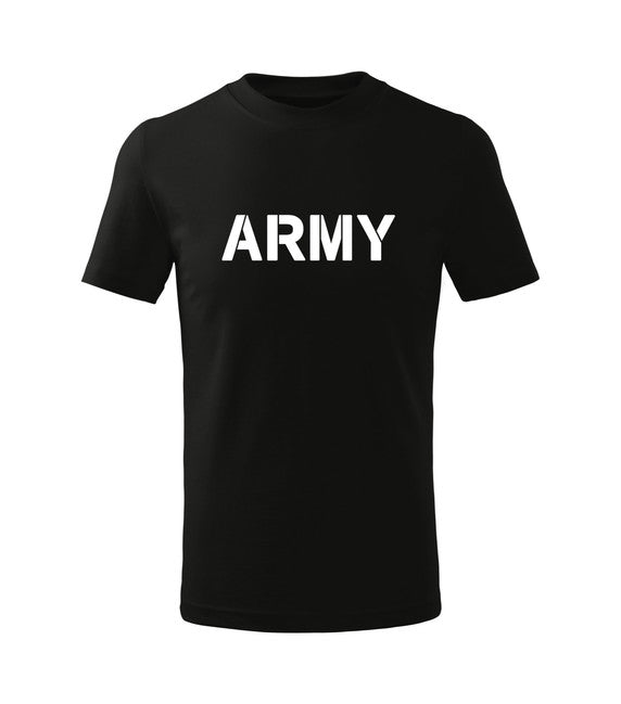 DRAGOWA kinder Kurzarmshirt Army, schwarz