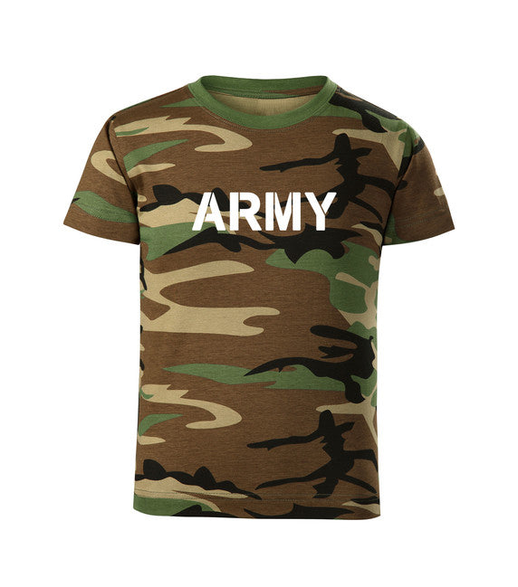 DRAGOWA kinder Kurzarmshirt Army, woodland
