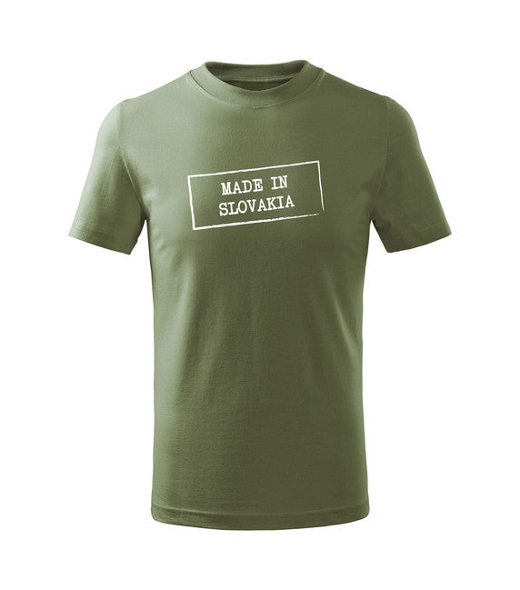 DRAGOWA kinder-Kurzarmshirt Hergestellt in der Slowakei, oliv