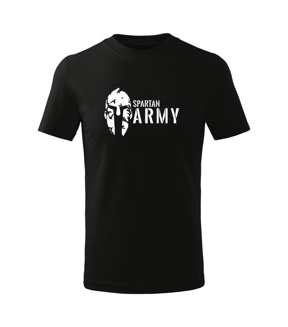 DRAGOWA kinder Kurzarmshirt Spartan army, schwarz
