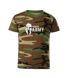 DRAGOWA Kinder-Kurzarm-T-Shirt Spartan army, Camouflage