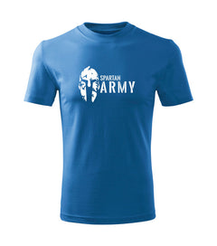 DRAGOWA Kinder-Kurzarm-T-Shirt Spartan army, blau