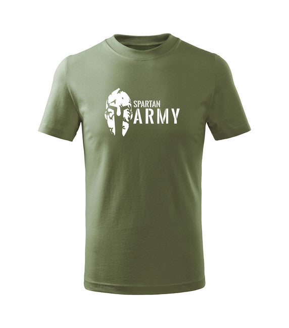 DRAGOWA kinder Kurzarmshirt Spartan army, olivgrün