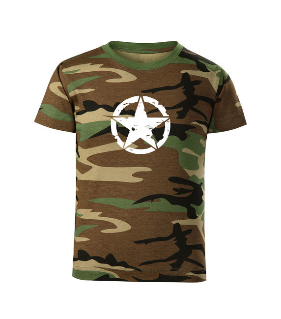 DRAGOWA kinder Kurzarmshirt Star, woodland