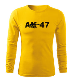 DRAGOWA Fit-T Langarmshirt AK-47 160 g/m², gelb