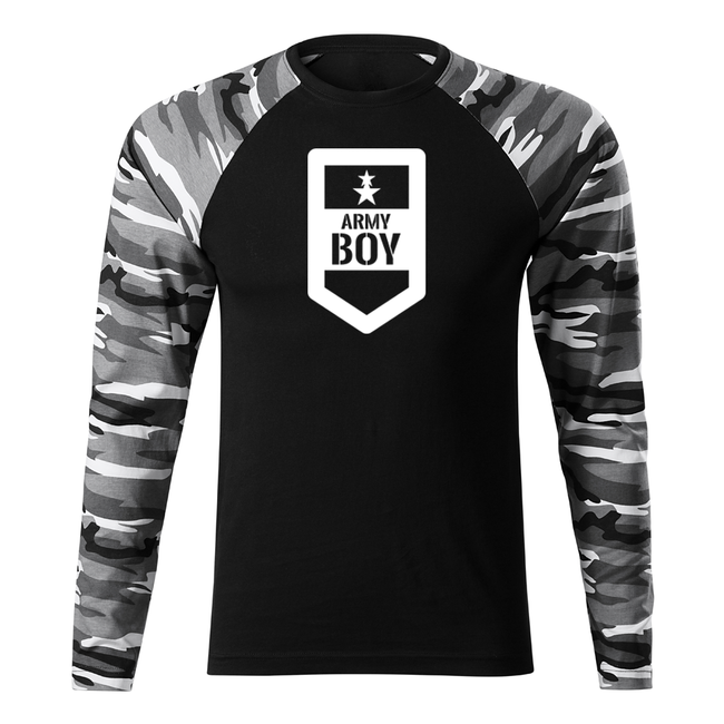 DRAGOWA Fit-T Langärmliges T-shirt army boy, metro 160g/m2