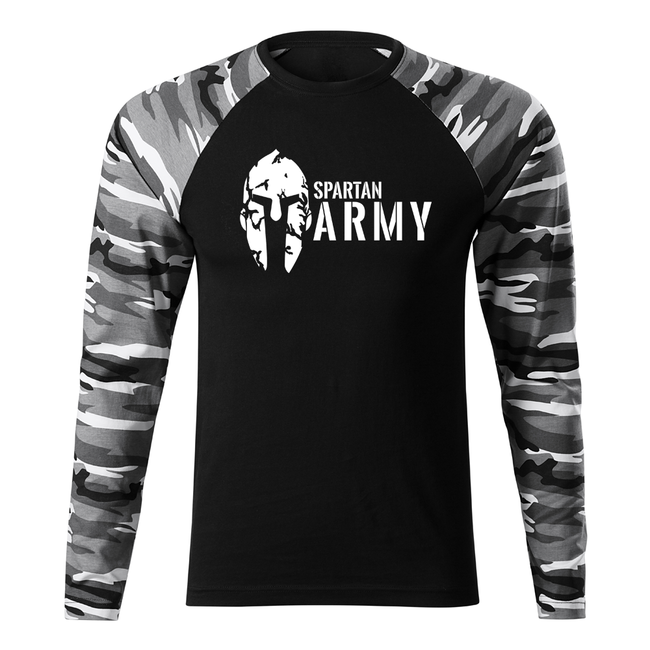 DRAGOWA Fit-T langärmliges T-shirt spartan army, metro 160g/m2