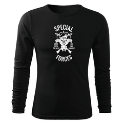 DRAGOWA Fit-T Langarmshirt special forces 160 g/m², schwarz