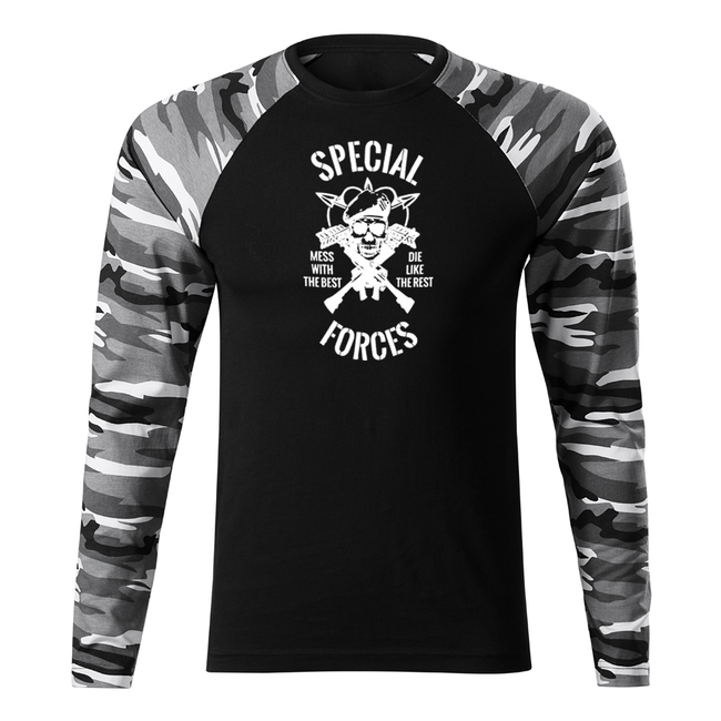 DRAGOWA Fit-T langärmliges T-shirt special force, metro 160g/m2