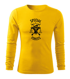 DRAGOWA Fit-T Langarm-T-Shirt special forces 160 g/m², gelb