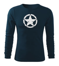 DRAGOWA Fit-T Langarmshirt star 160 g/m², dunkelblau